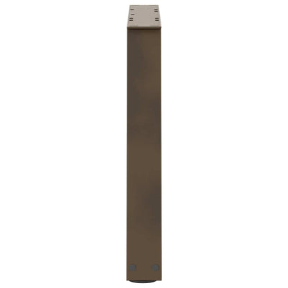vidaXL Couchtischbeine V-Form 2 Stück Naturstahl 70x(42-43,3) cm Stahl