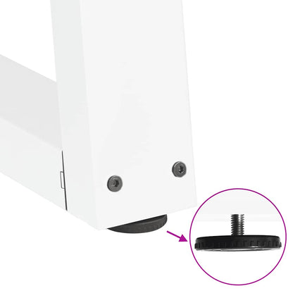 Esstischbeine V-Form 2 Stk. Weiß 50x(72-73,3) cm Stahl
