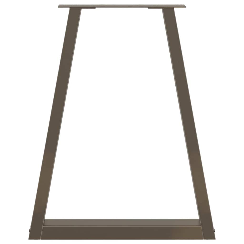 vidaXL Pieds de table à manger en V 2 pcs Acier brut 50x(72-73,3) cm Acier