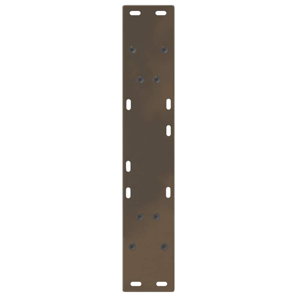 vidaXL Pieds de table à manger en V 2 pcs Acier brut 50x(72-73,3) cm Acier