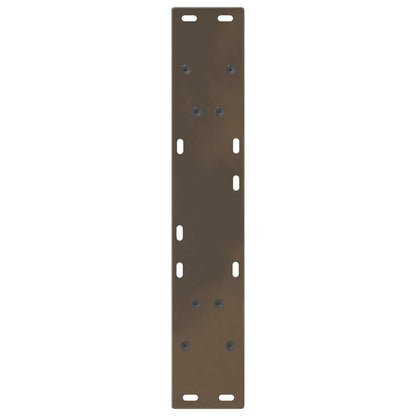 vidaXL Pieds de table à manger en V 2 pcs Acier brut 50x(72-73,3) cm Acier