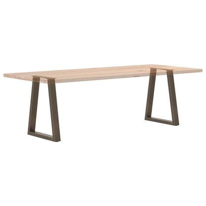 vidaXL Pieds de table à manger en V 2 pcs Acier brut 50x(72-73,3) cm Acier
