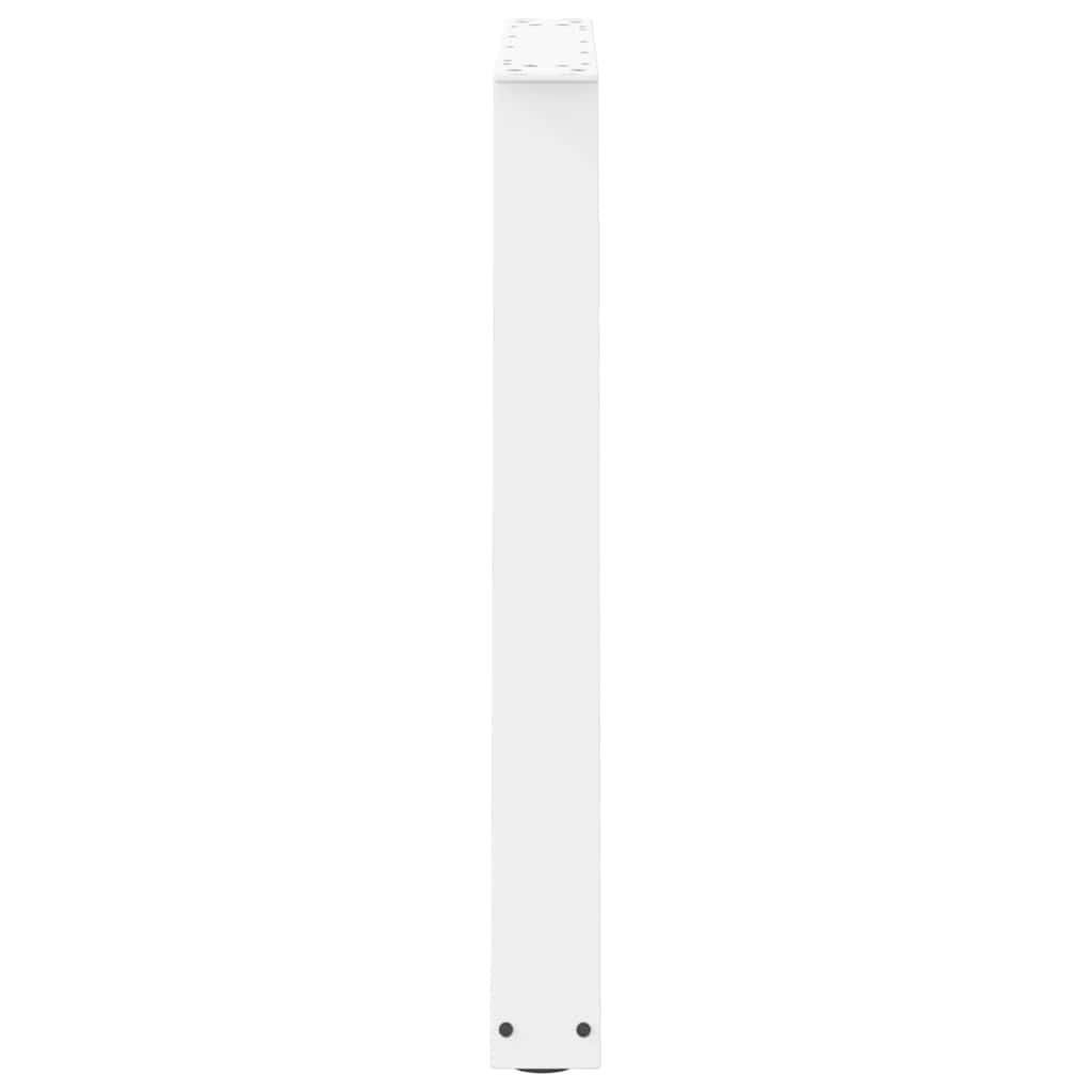vidaXL Esstisch Beine V-Form 2 Stück Weiß 70x(72-73,3) cm Stahl