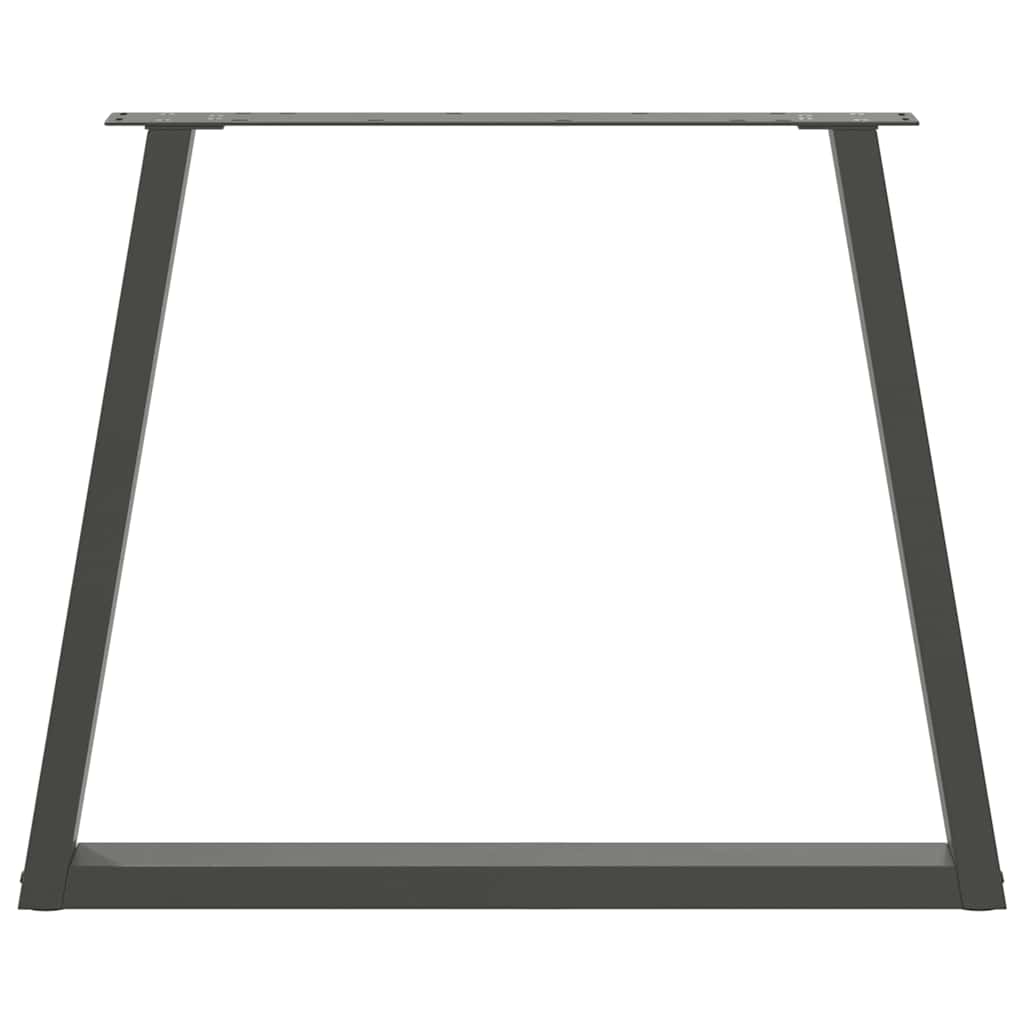 vidaXL Esstisch Beine V-Form 2 Stück Anthrazit 80x(72-73,3) cm Stahl