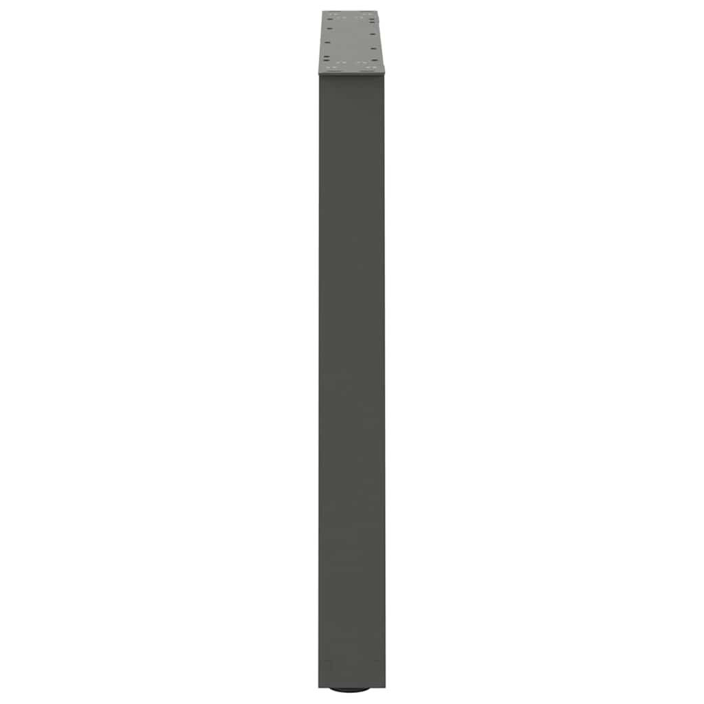 vidaXL Esstisch Beine V-Form 2 Stück Anthrazit 80x(72-73,3) cm Stahl