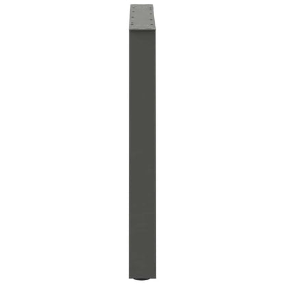 vidaXL Esstisch Beine V-Form 2 Stück Anthrazit 80x(72-73,3) cm Stahl