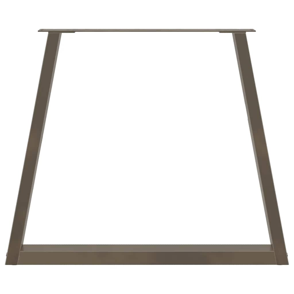vidaXL Pieds de table à manger en V 2 pcs Acier brut 80x(72-73,3) cm Acier