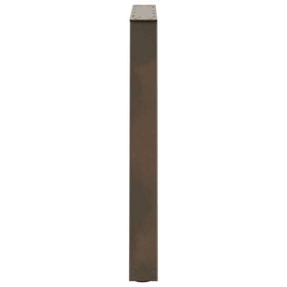vidaXL Pieds de table à manger en V 2 pcs Acier brut 80x(72-73,3) cm Acier