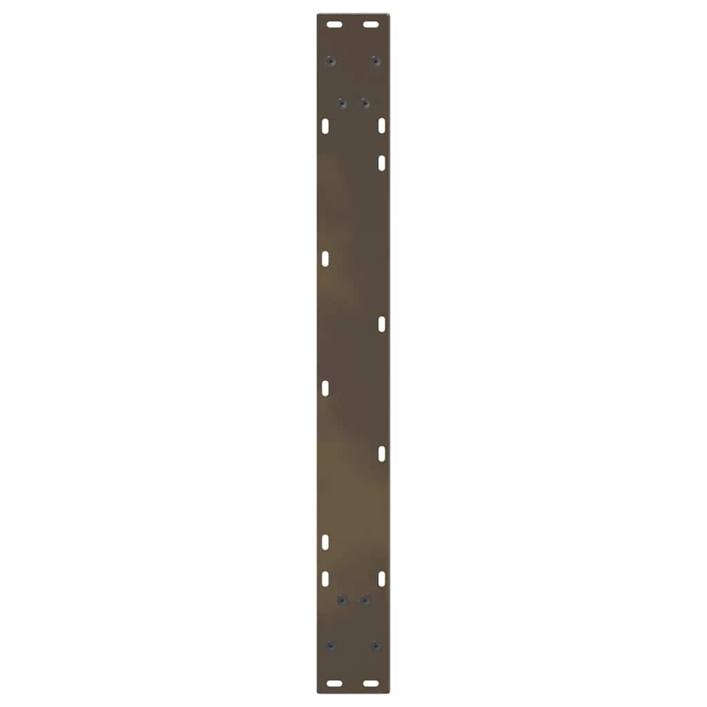 vidaXL Pieds de table à manger en V 2 pcs Acier brut 80x(72-73,3) cm Acier