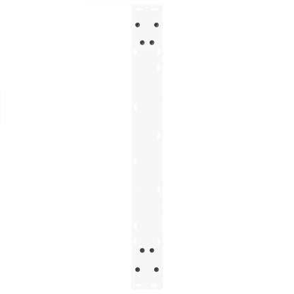 vidaXL Pieds de table à manger en V 2 pcs Blanc 90x(72-73,3) cm Acier