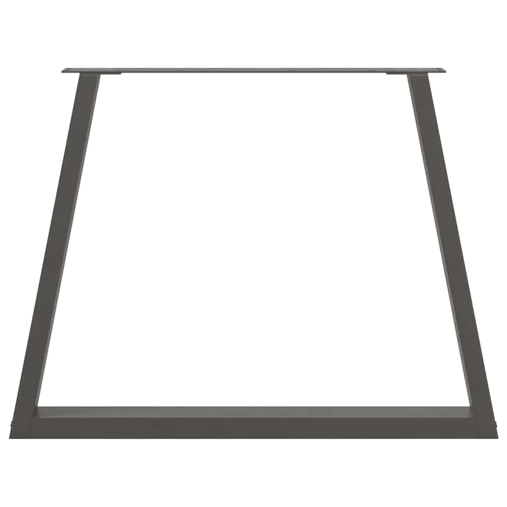 vidaXL Pieds de table à manger en V 2 pcs Anthracite 90x(72-73,3) cm Acier