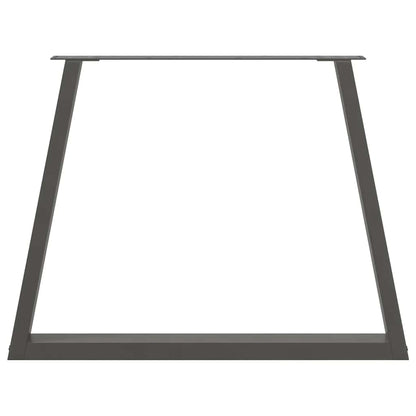 vidaXL Pieds de table à manger en V 2 pcs Anthracite 90x(72-73,3) cm Acier