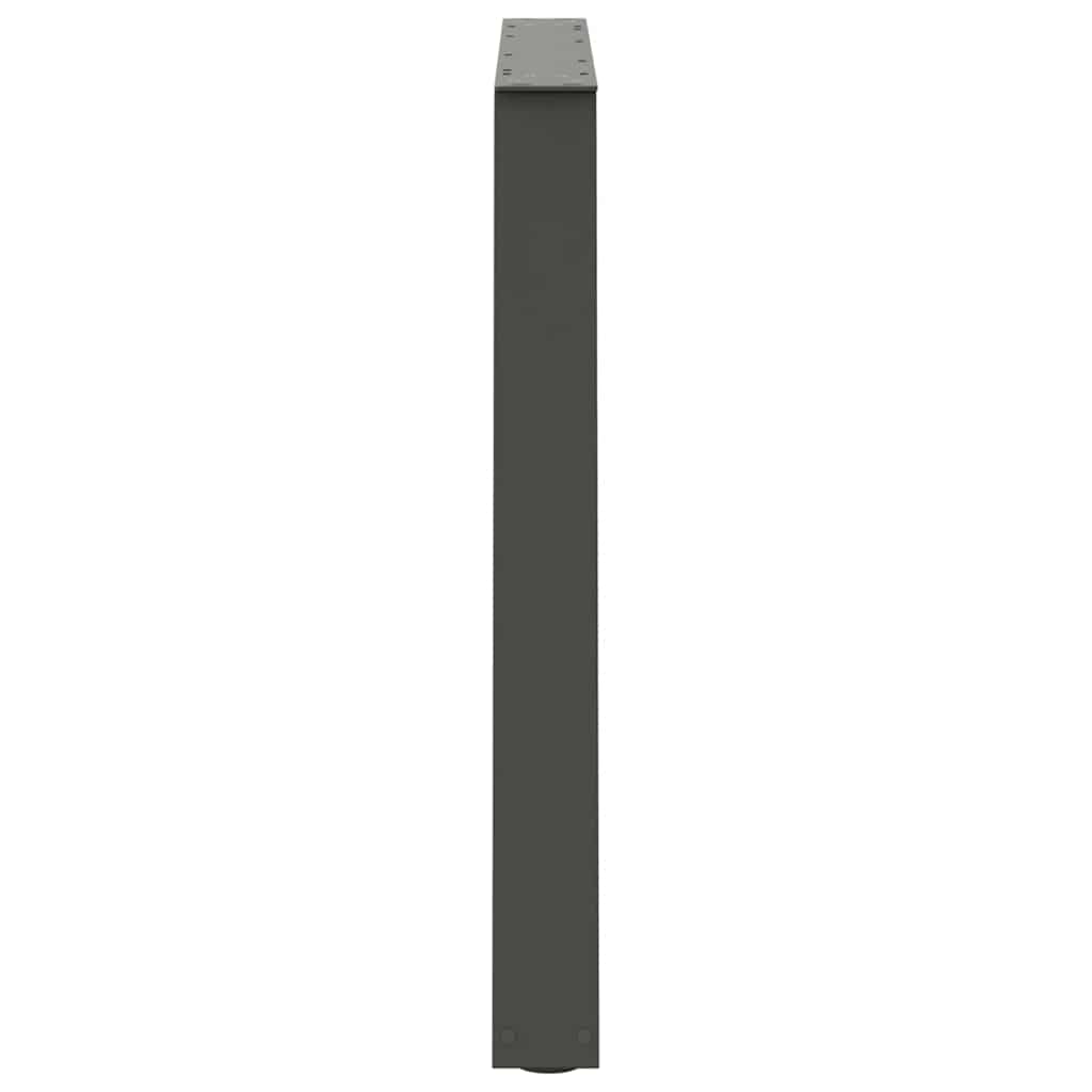 vidaXL Pieds de table à manger en V 2 pcs Anthracite 90x(72-73,3) cm Acier