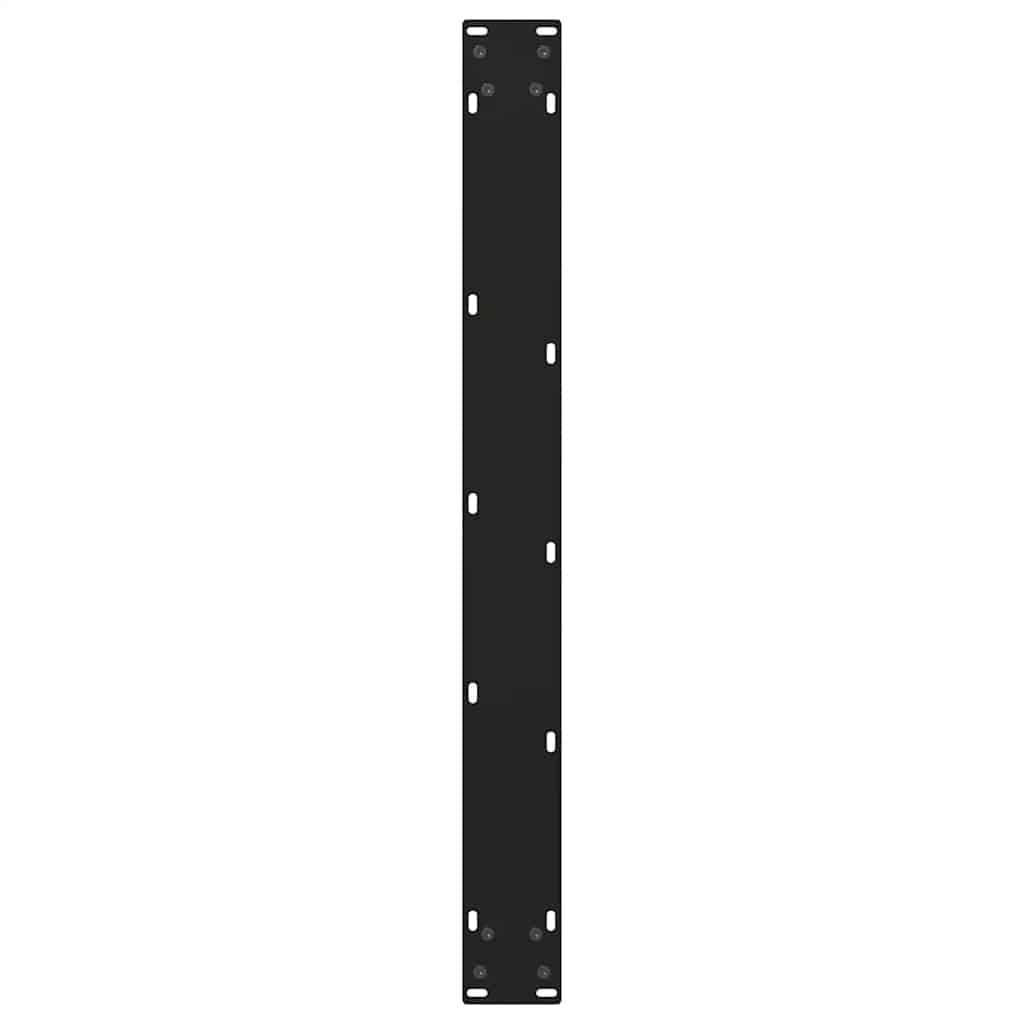 vidaXL Pieds de table à manger en V 2 pcs Noir 100x(72-73,3) cm Acier