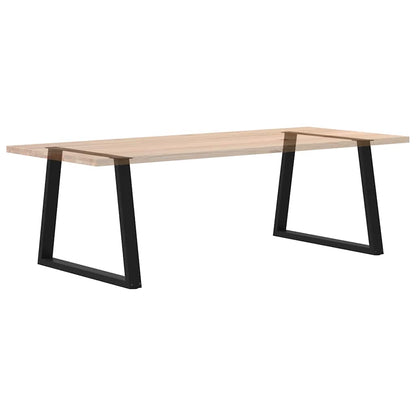 vidaXL Pieds de table à manger en V 2 pcs Noir 100x(72-73,3) cm Acier