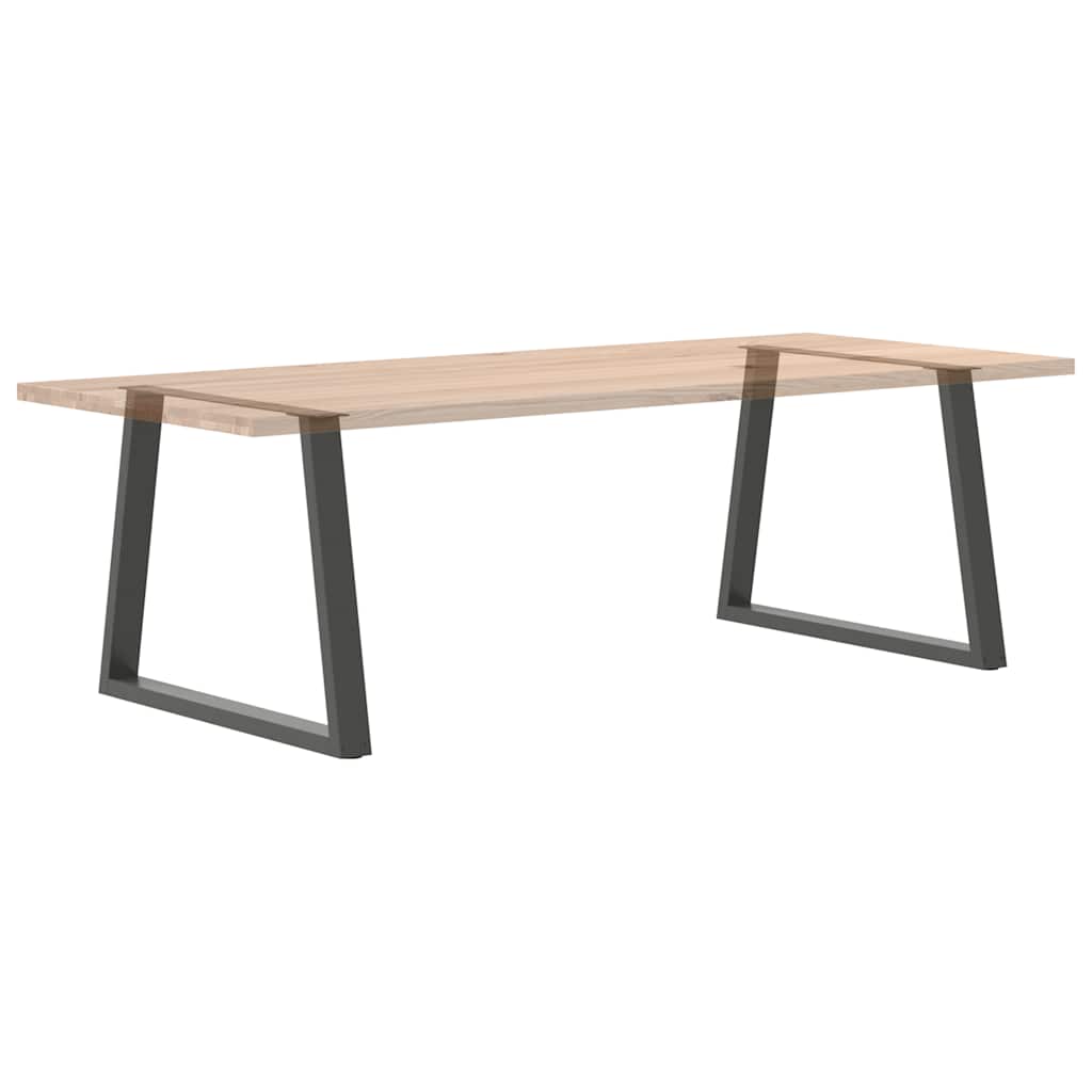 vidaXL Pieds de table à manger en V 2 pcs Anthracite 100x(72-73,3) cm Acier