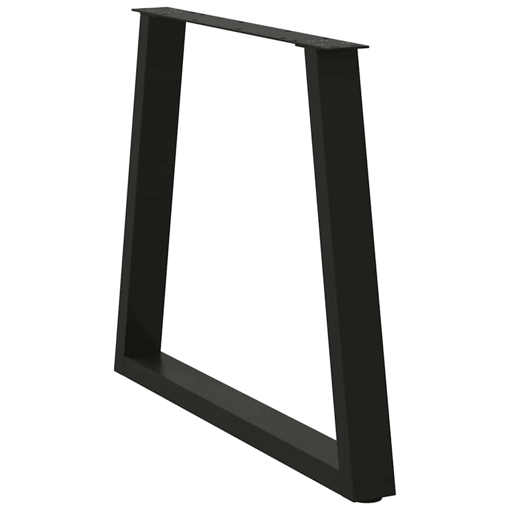 vidaXL Esstisch Beine V-Form 3 Stück Schwarz 70x(72-73,3) cm Stahl
