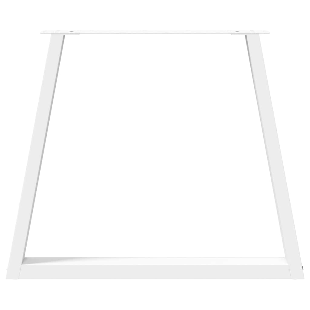 vidaXL Esstisch Beine V-Form 3 Stück Weiß 70x(72-73,3) cm Stahl