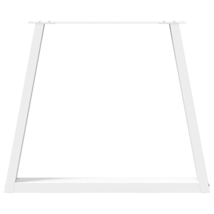vidaXL Esstisch Beine V-Form 3 Stück Weiß 70x(72-73,3) cm Stahl