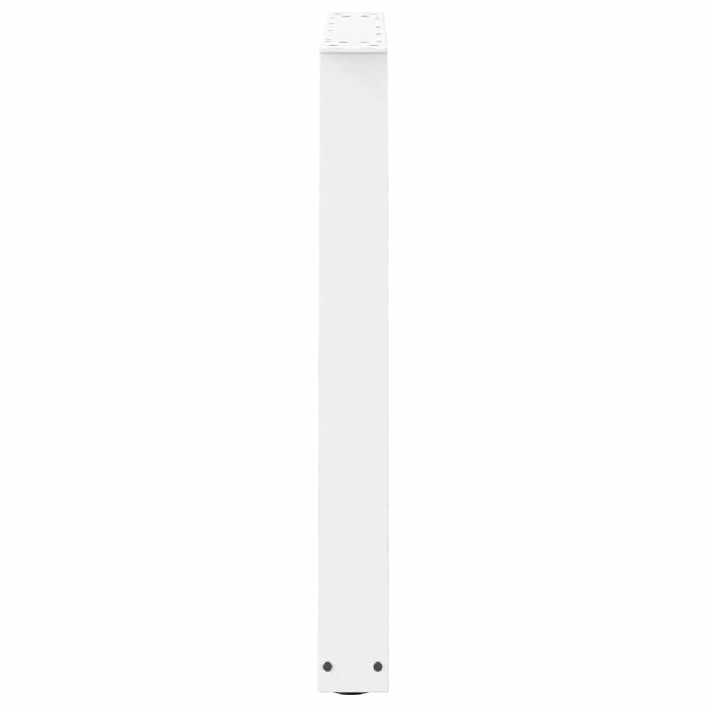 vidaXL Esstisch Beine V-Form 3 Stück Weiß 70x(72-73,3) cm Stahl