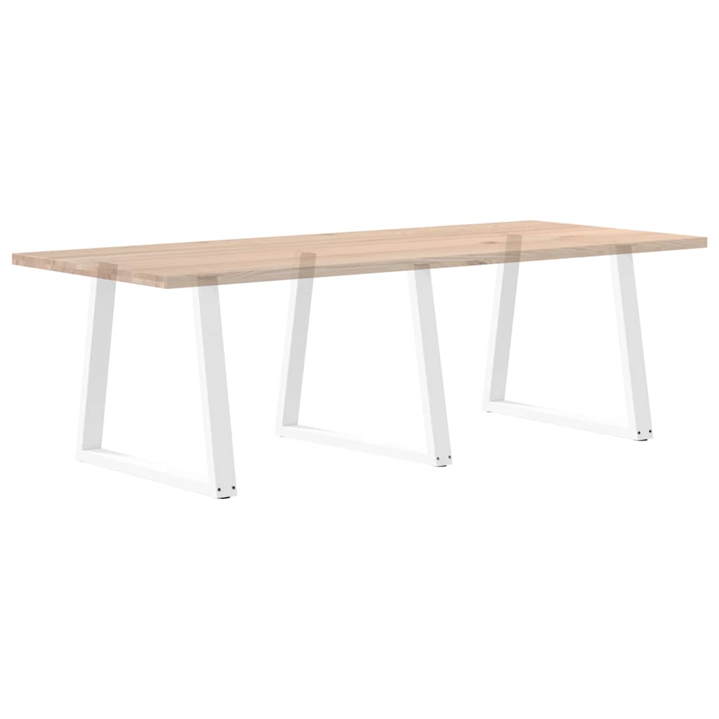 vidaXL Esstisch Beine V-Form 3 Stück Weiß 70x(72-73,3) cm Stahl