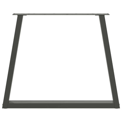 vidaXL Esstisch Beine V-Form 3 Stück Anthrazit 80x(72-73,3) cm Stahl