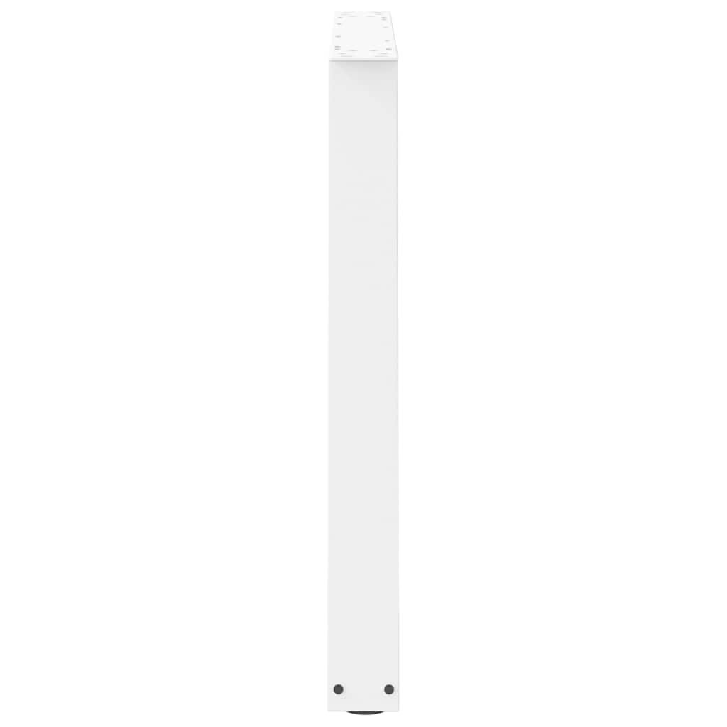 vidaXL Esstischbeine V-Form 3 Stück Weiß 90x(72-73,3) cm Stahl