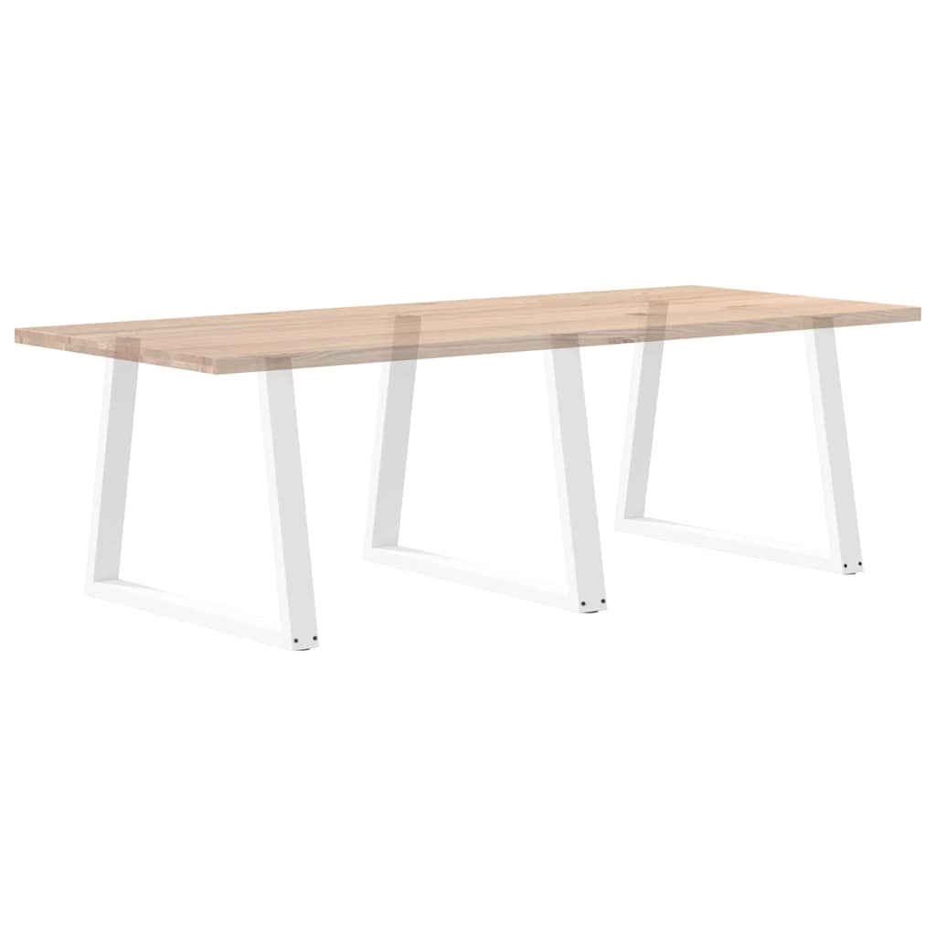 vidaXL Esstischbeine V-Form 3 Stück Weiß 90x(72-73,3) cm Stahl