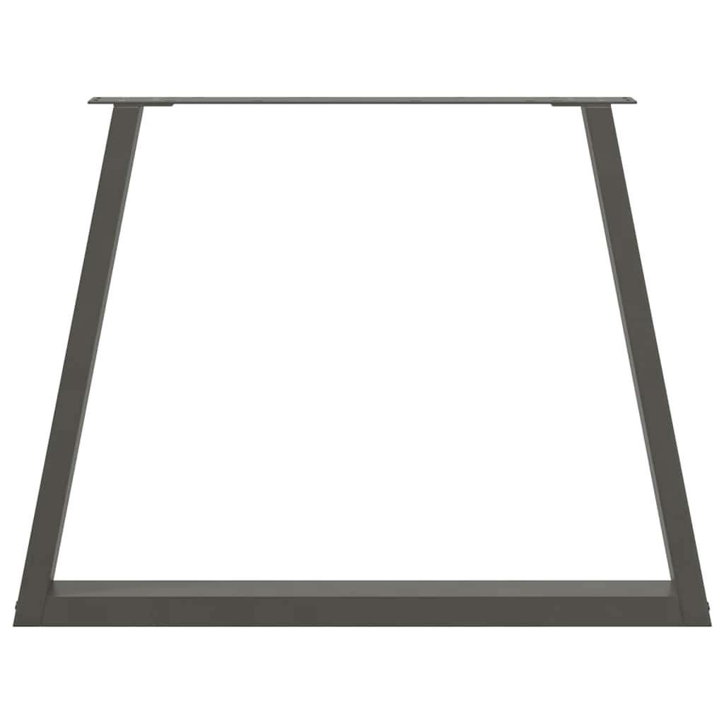 vidaXL Pieds de table à manger en V 3 pcs Anthracite 90x(72-73,3) cm Acier