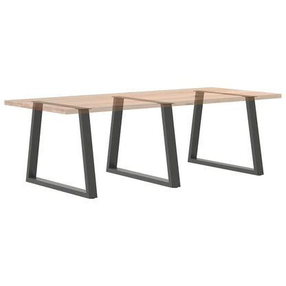 vidaXL Pieds de table à manger en V 3 pcs Anthracite 90x(72-73,3) cm Acier