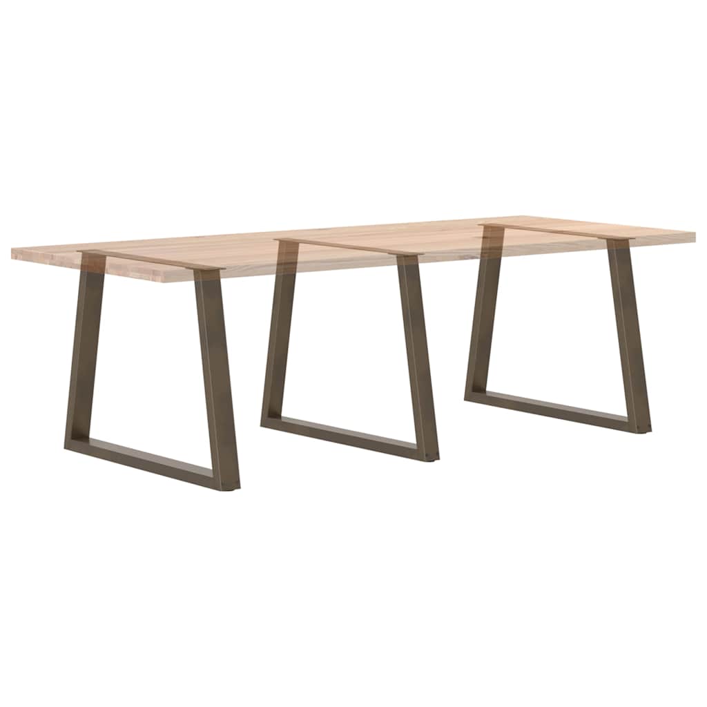 vidaXL Esstisch Beine V-Form 3 Stück Naturstahl 90x(72-73,3) cm Stahl