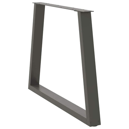 vidaXL Esstisch Beine V-Form 3 Stück Anthrazit 100x(72-73,3) cm Stahl