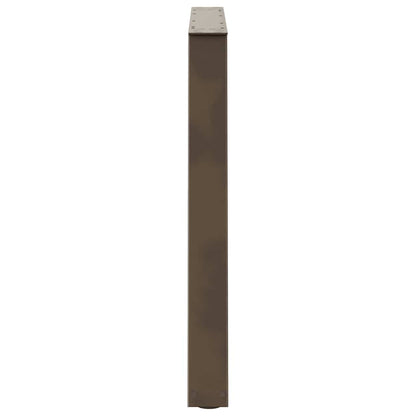 vidaXL Esstischbeine V-Form 3 Stück Naturstahl 100x(72-73,3) cm Stahl