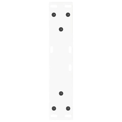 vidaXL Pieds de table basse en V 2 pcs Blanc 30x(30-31,3) cm Acier