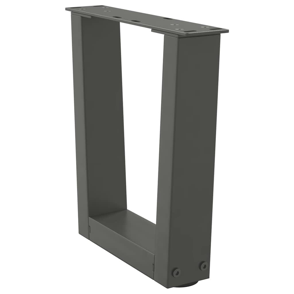 vidaXL Couchtischbeine V-Form 2 Stück Anthrazit 30x(30-31,3) cm Stahl