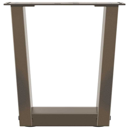 vidaXL Pieds de table basse en V 2 pcs Acier brut 30x(30-31,3) cm Acier