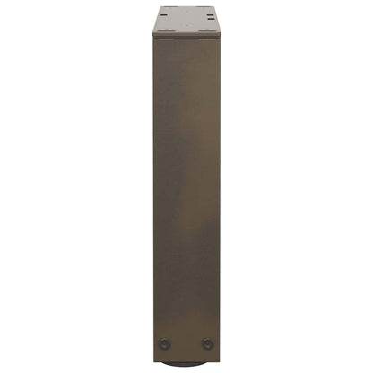 vidaXL Pieds de table basse en V 2 pcs Acier brut 30x(30-31,3) cm Acier