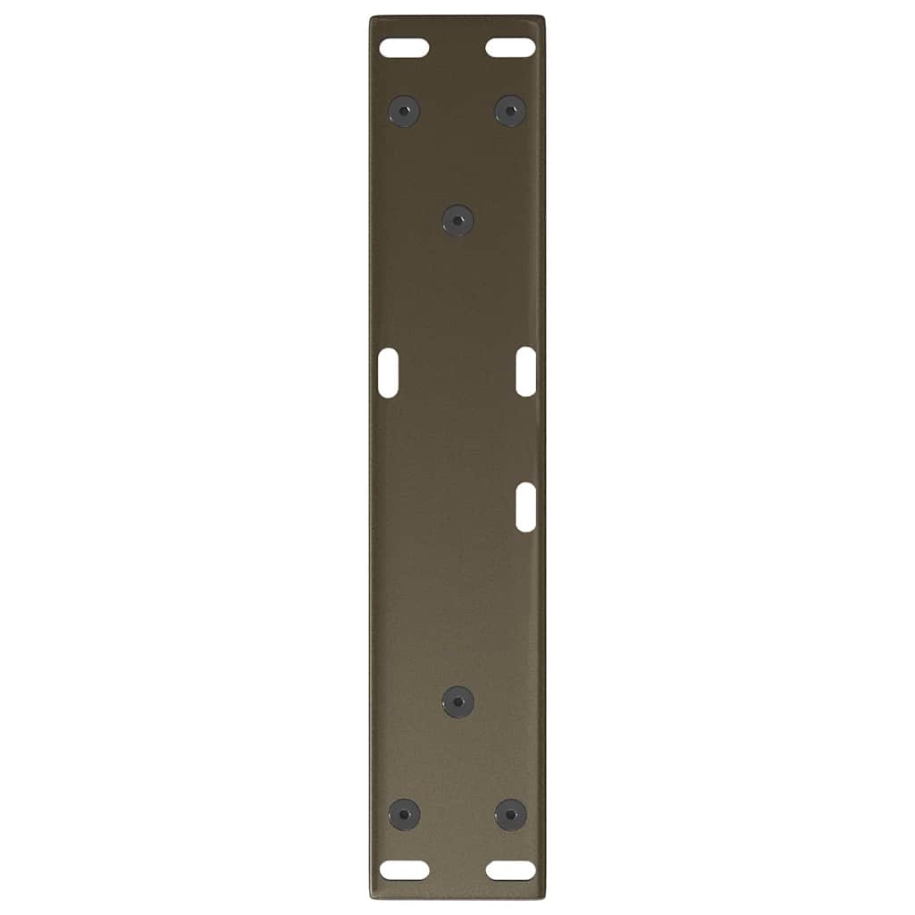 vidaXL Pieds de table basse en V 2 pcs Acier brut 30x(30-31,3) cm Acier