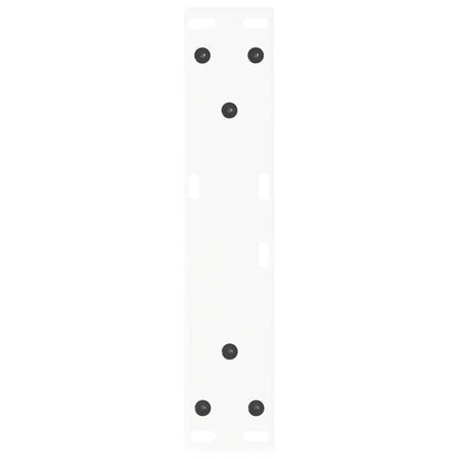 vidaXL Pieds de table basse en V 2 pcs Blanc 40x(30-31,3) cm Acier
