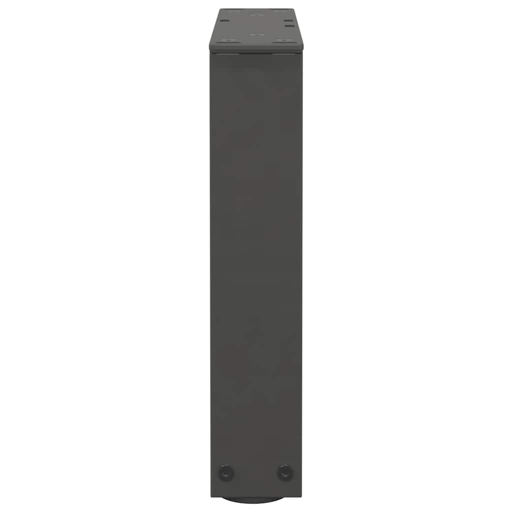 vidaXL Pieds de table basse en V 2 pcs Anthracite 40x(30-31,3) cm Acier