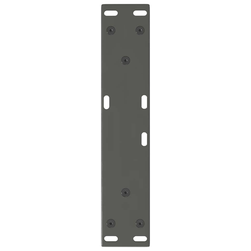 vidaXL Pieds de table basse en V 2 pcs Anthracite 40x(30-31,3) cm Acier