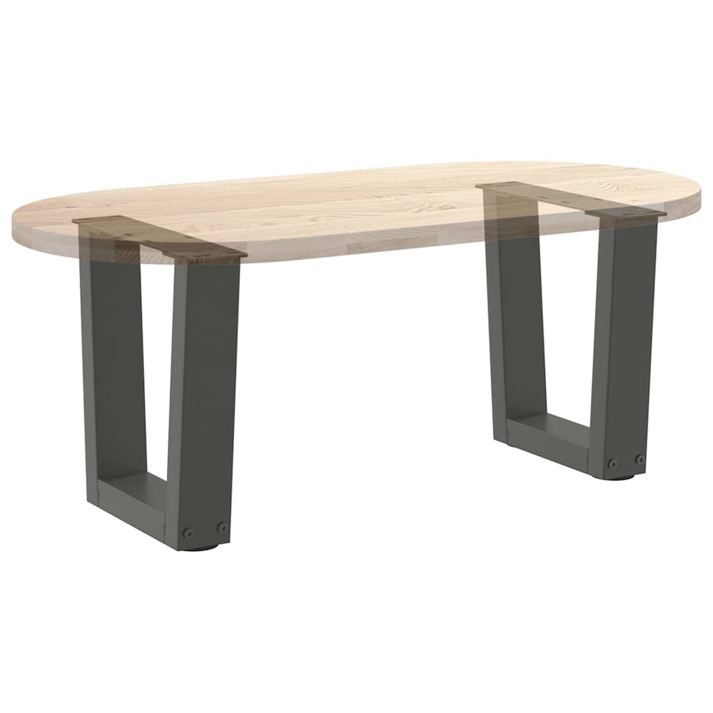 vidaXL Pieds de table basse en V 2 pcs Anthracite 40x(30-31,3) cm Acier