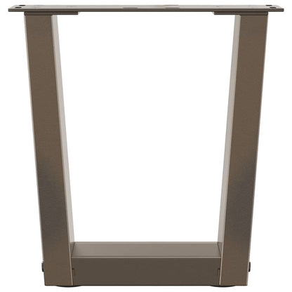 vidaXL Couchtischbeine V-Form 2 Stück Naturstahl 40x(30-31,3) cm Stahl
