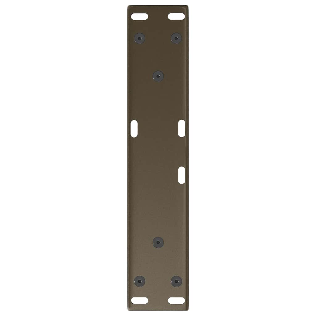 vidaXL Couchtischbeine V-Form 2 Stück Naturstahl 40x(30-31,3) cm Stahl