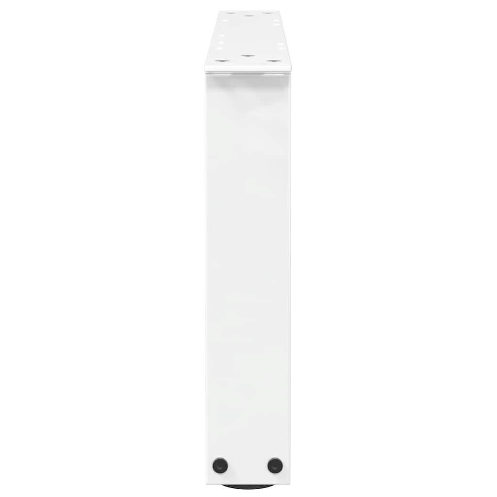 vidaXL Couchtischbeine V-Form 2 Stück Weiß 50x(30-31,3) cm Stahl