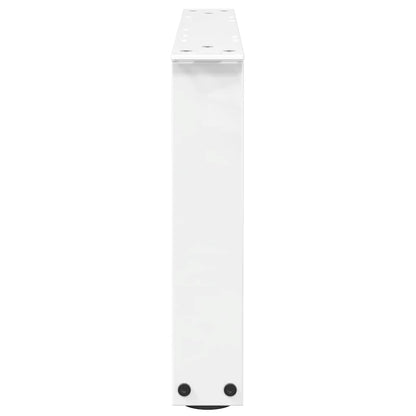 vidaXL Couchtischbeine V-Form 2 Stück Weiß 50x(30-31,3) cm Stahl