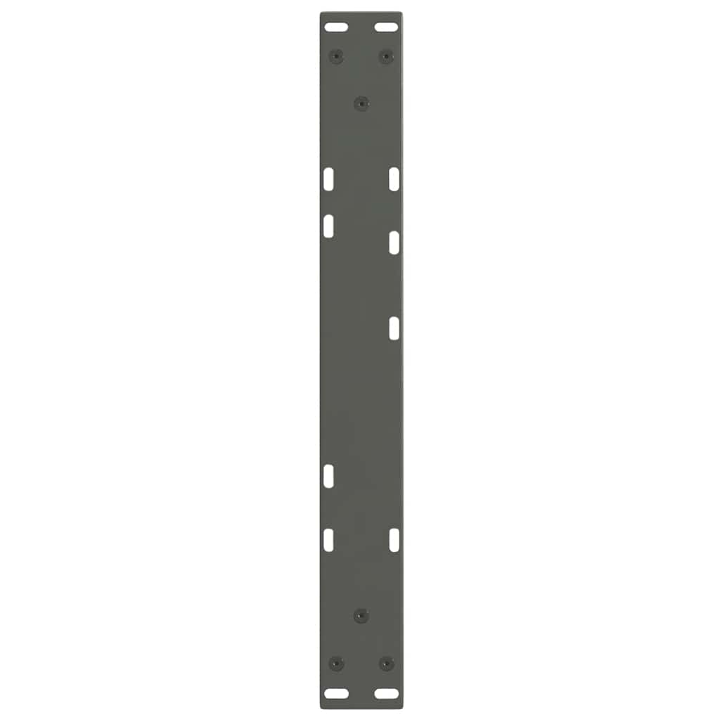 vidaXL Pieds de table basse en V 2 pcs Anthracite 50x(30-31,3) cm Acier