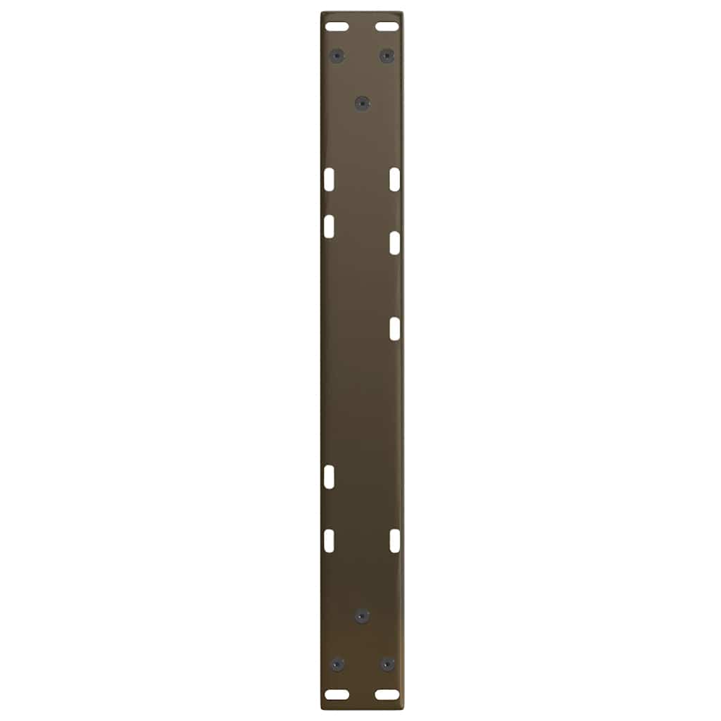 vidaXL Couchtischbeine V-Form 2 Stück Naturstahl 50x(30-31,3) cm Stahl