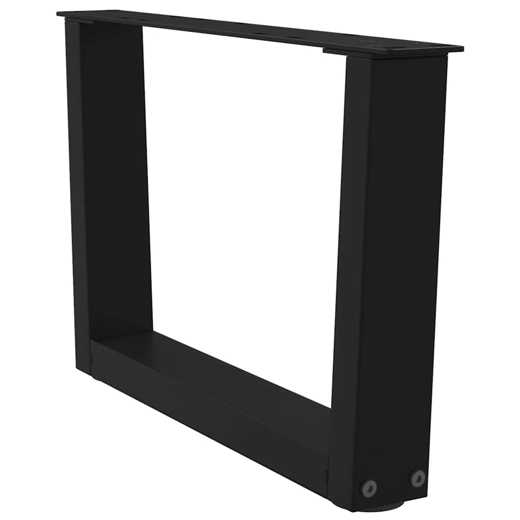 vidaXL Couchtischbeine V-Form 2 Stück Schwarz 60x(30-31,3) cm Stahl