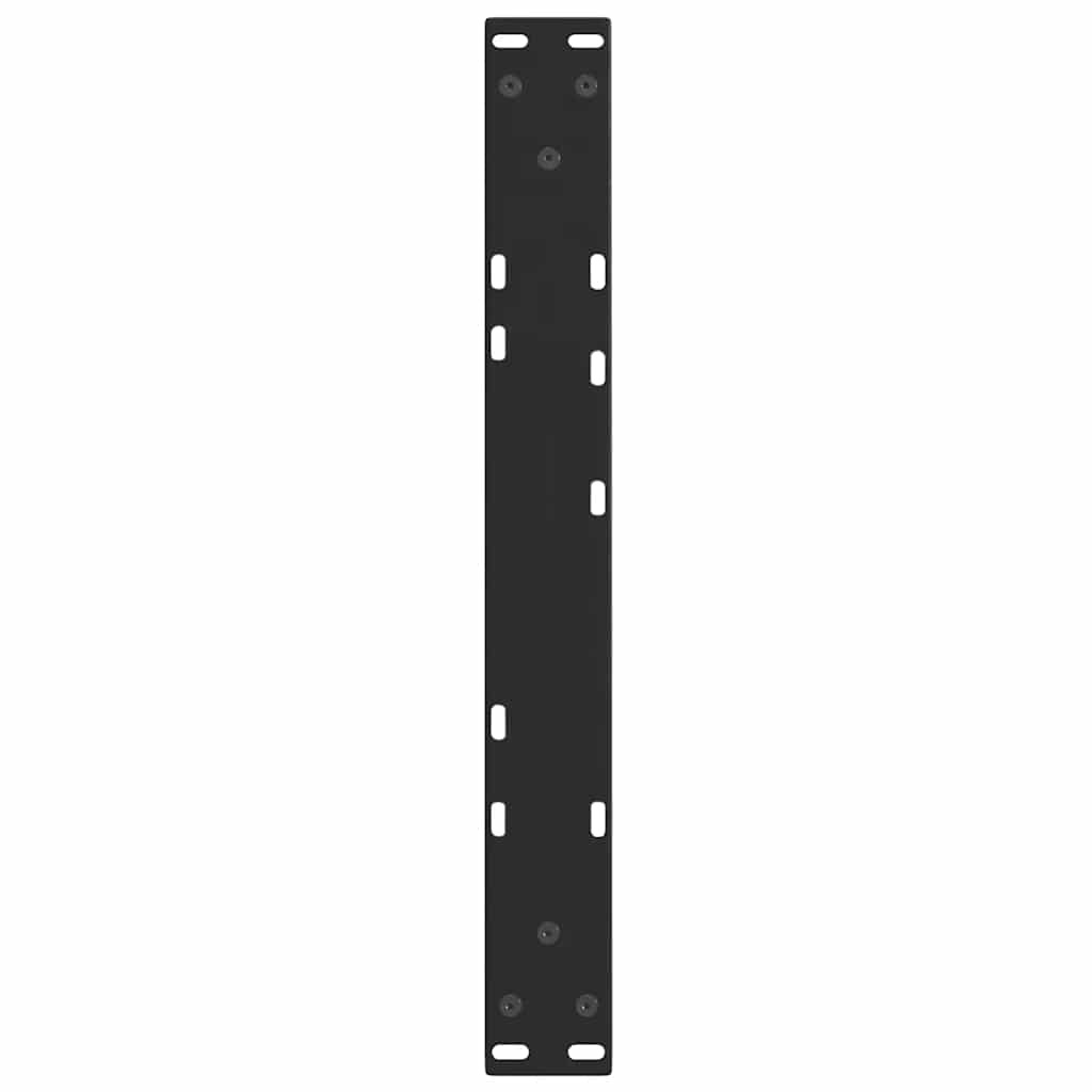 vidaXL Couchtischbeine V-Form 2 Stück Schwarz 60x(30-31,3) cm Stahl
